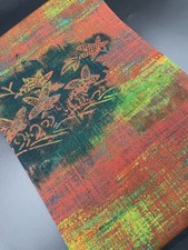 Kimono Konjaku Club Luxury Pure Silk Obi Nagoya Gradient Pattern Japan