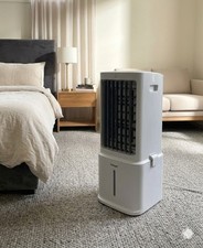 Image of Portable Evaporative Air Cooler with Water Tank, Remote Control, 2 Ice Packs