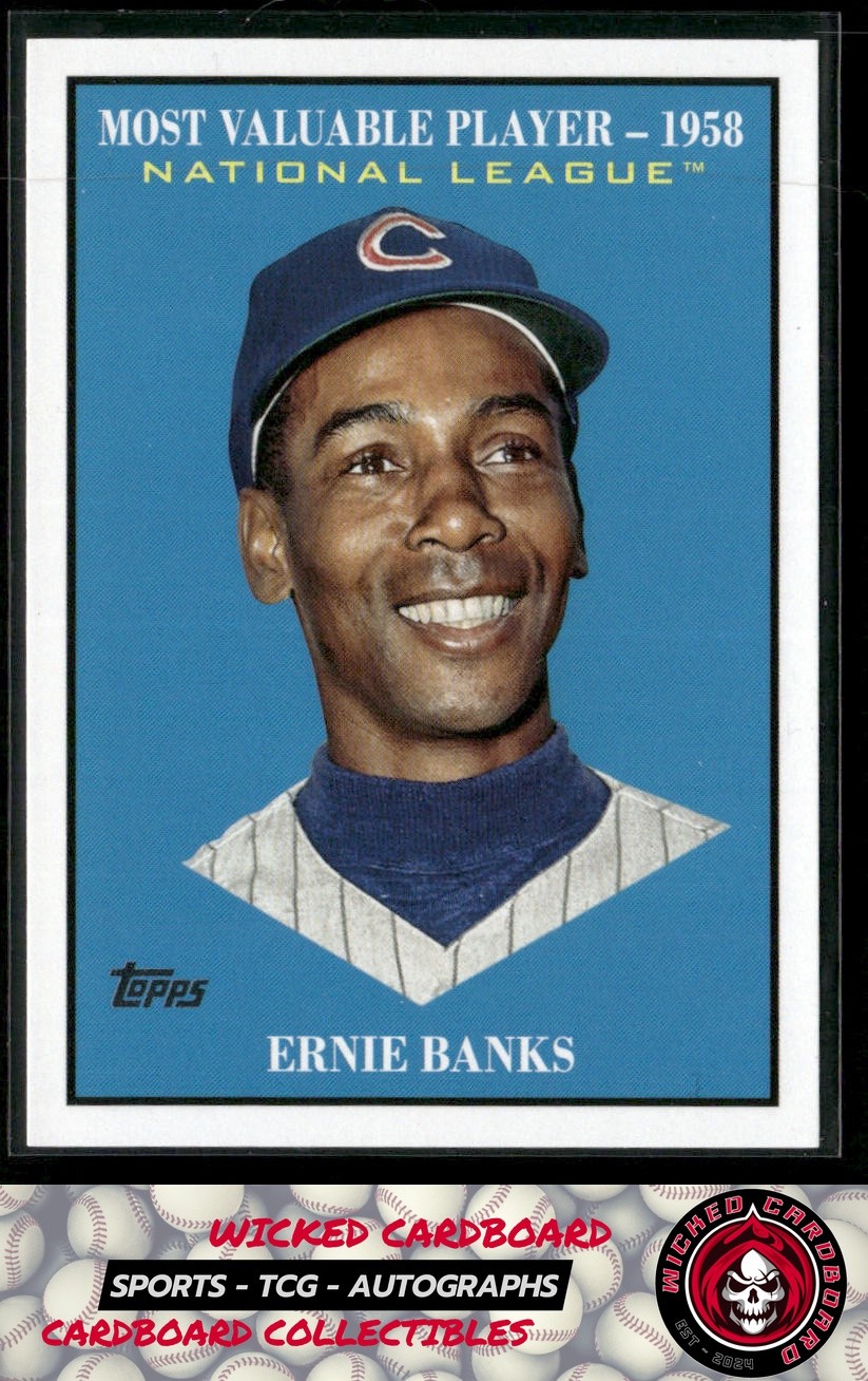 Ernie Banks #MV-37 Baseball Cards 2025 Topps Update Most Valuable trading card — raw and PSA graded price guide