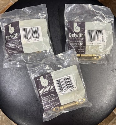Hickory Hardware Surface Mount Self Closing Hinge P144-AB (Brass Finish) 3 Pairs