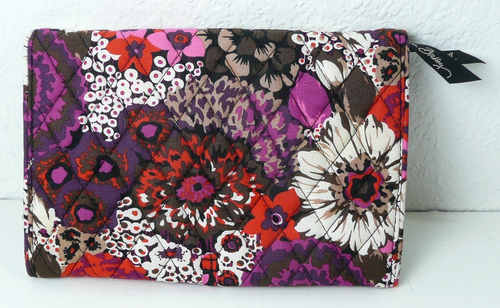 Vera Bradley Hanging Travel Organizer Tri-fold Toiletry Makeup Bag Floral - Picture 4 of 12