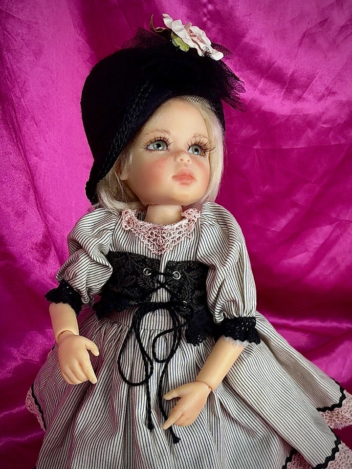 ÚNICO Muñeca Articulada con Bola 1/6 Muñeca BJD Juego Completo 12" Resina Niña Mohair y Ojos de Vidrio Foto 3 de 4