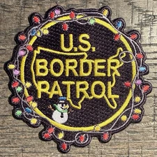 US Border Patrol Christmas Patch - Hat -Federal Law Enforcement Police HSI