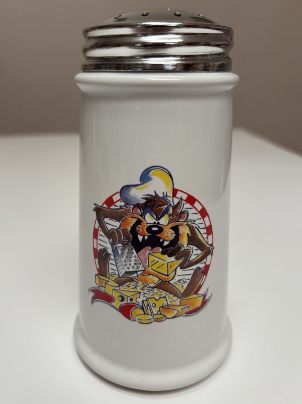 Vintage 1996 Warner Brothers Tazmanian Devil Parmesan Cheese Shaker