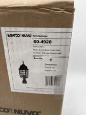 Nuvo Lighting Banyan Single Head Post Light - 604928 - Rustic Bronze