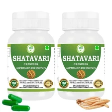 Asparagus Racemosus (Shatavari) Capsules For Anxiety And Dipression Pack of 120