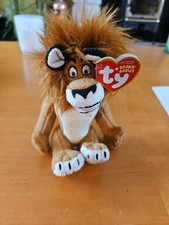 Ty Beanie Baby Alex the Lion Madagascar Escape 2 Africa 2008 Plush Toy