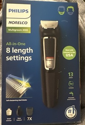 PHILIPS Norelco Multigroon 3000 All-In-One Trimmer 13 Pieces Factory Sealed