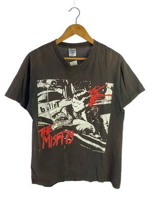 DELTA 00s THE MISFITS Better Dead On Red T-Shirt M Baumwolle Schwarz Print