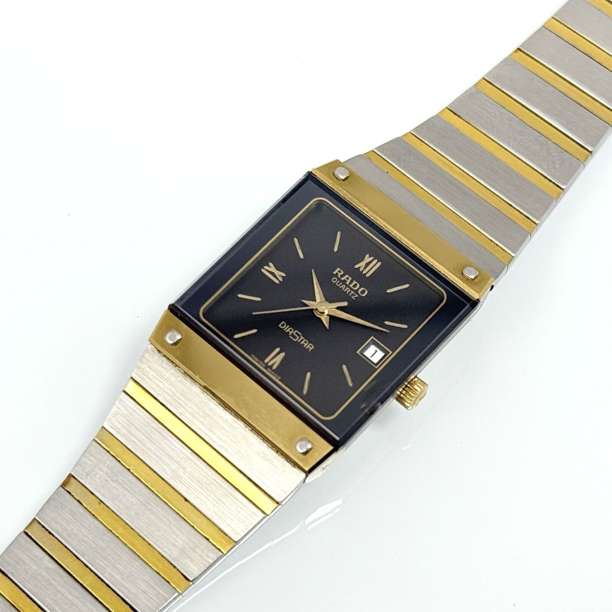 RADO DIASTAR 111.0197.3 DATE WOMEN'S SILVER VINTAGE WATCH SWISS