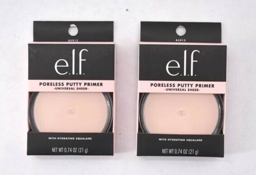 Lot Of 2 Elf Poreless Putty Primer Universal Sheer With Hydrating Squalane .74oz - 第 1/7 張圖片