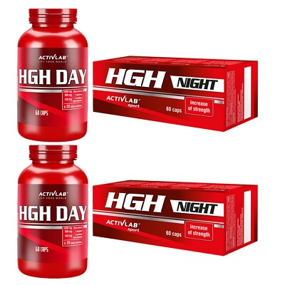 HGHNIGHT + HGHDAY Varianten -Natural Enhancer Muskelaufbau Testosteron VARIANTEN