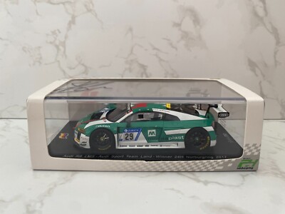 Spark 1:43 Audi R8 LMS Sport Team Land Winner 24 H Nürburgring 2017 Signed Linde