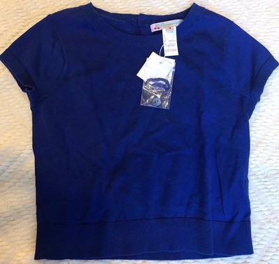 Bonpoint Girls Cobalt Knit Short Sleeve Sweater Size 4 New | eBay