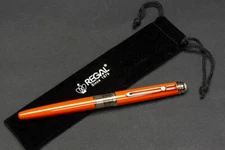 Regal FP19 Fountain Pen In Orange with the British Museum Pattern Embossed Colle