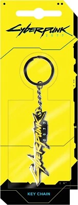 JINX Cyberpunk 2077 Logo metal keychain CD Projekt Red Edgerunners NEW