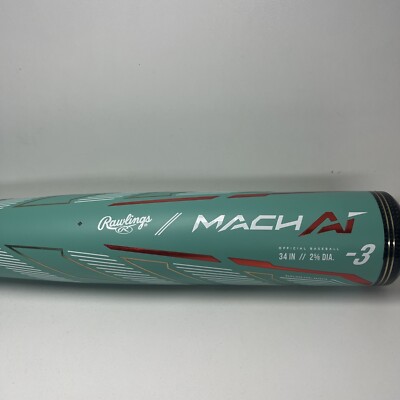 Batte Baseball Rawlings Mach AI BBCOR (-3) – 32", 29 Oz – Verte – 2024 – Neuve
