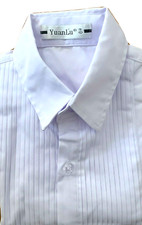 YuanLu White Pleated Tuxedo Shirt child size 7 formal wedding event party dance