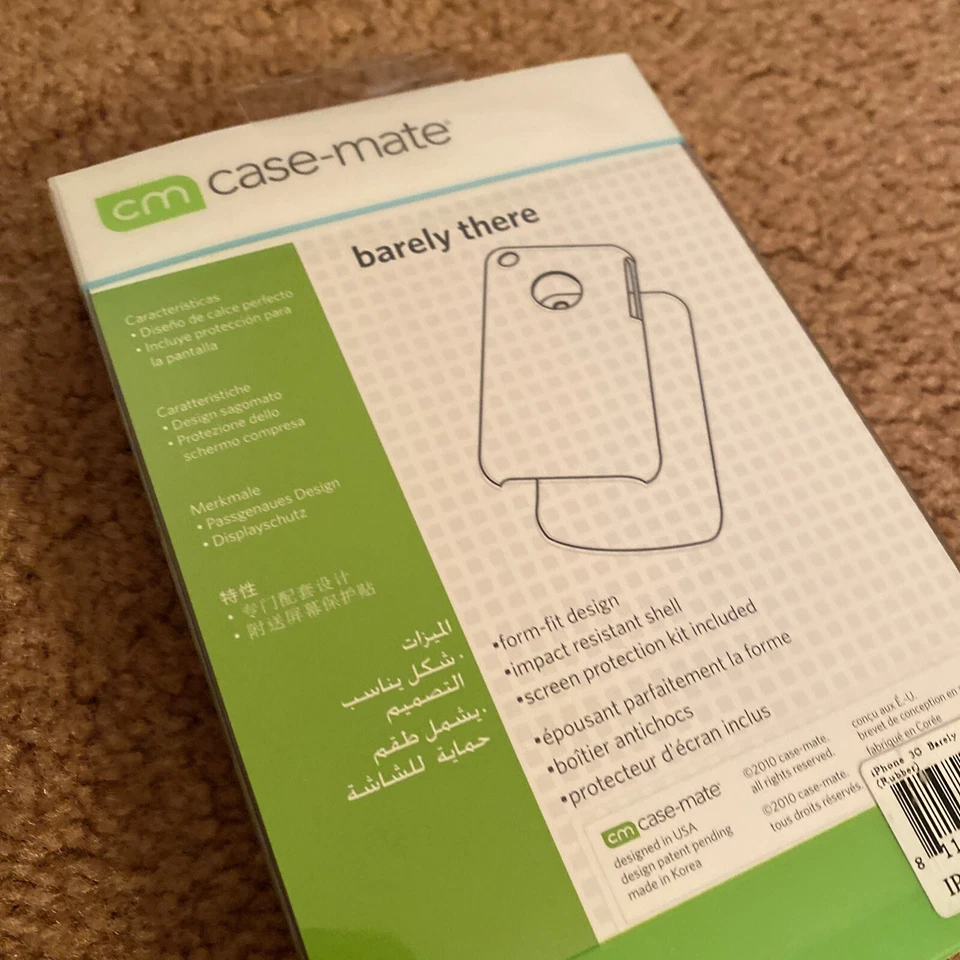 Case-Mate For iPhone 3G/3GS Barely There Blue (rubber) NIB - Image 4 of 4