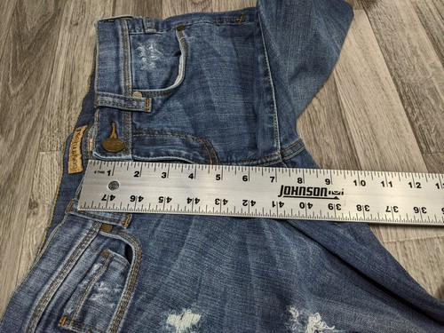 See Thru Soul Womens Size 27 Marilyn Embroidered Distressed Skinny Denim Jeans - Picture 9 of 10