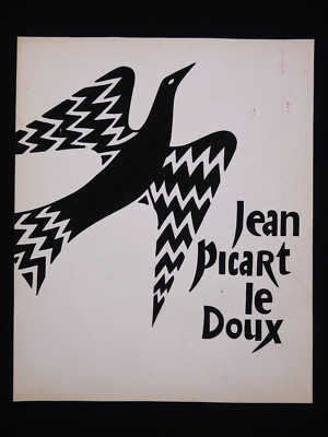 JEAN PICART LE DOUX (1902-1982) Gouache Projekt Tinte China Friedenstaube