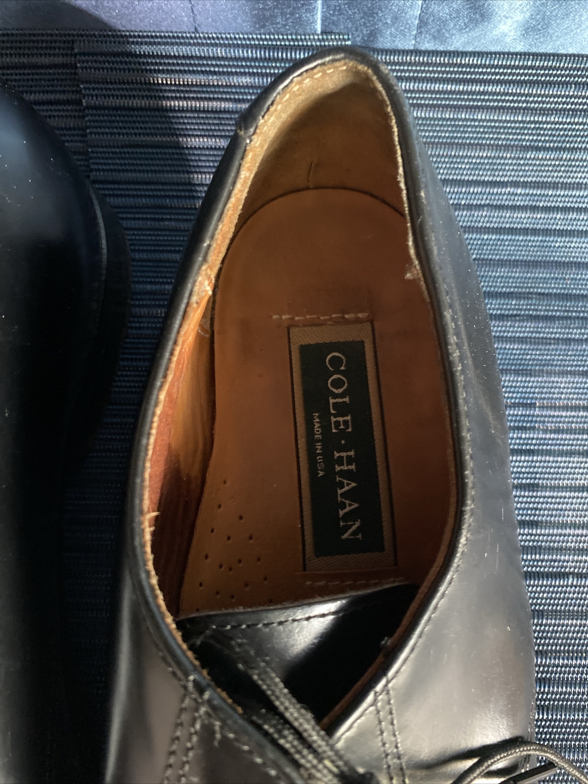 SAOLA Scarpe eleganti Cole Haan Cambridge cap punta da uomo 169731 US 90 D in pelle nera