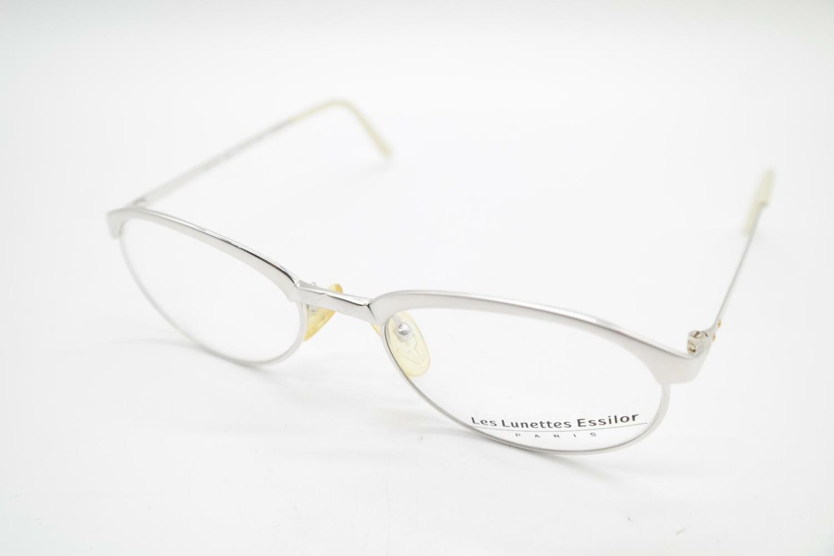 Lunettes Vintage Essilor 098 Argent Or - Démi-monture - Neuf Sans étiquette (NOS)