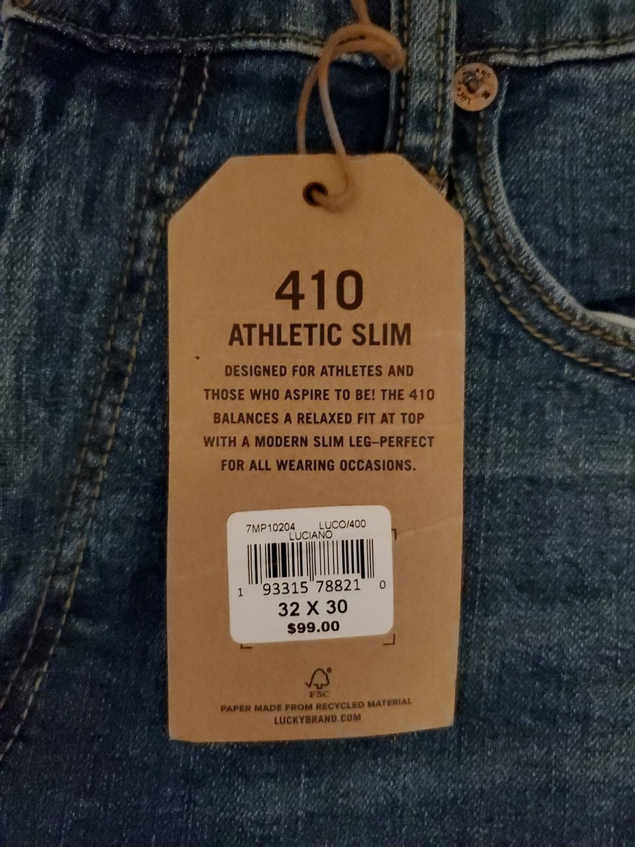 Mens Lucky Brand 410 Athletic Slim Luciano Jeans | eBay