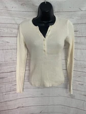 Moda International Women's Long Sleeve Creamy Pullover Sweater Top