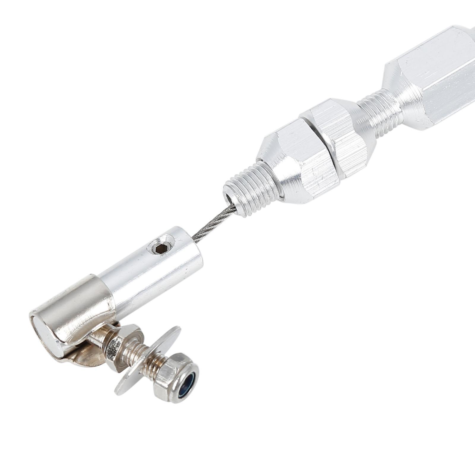 36" Universal Braided Throttle Gas Cable Kit Swap Fuel Line Kit Stainless Steel