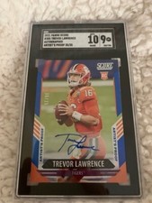 Trevor Lawrence 2021 Score Rookie Signature Artist Proof RC /35 SGC 9 Auto 10 SP
