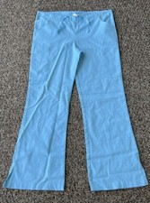 Women's XS Aqua Blue Landau Scrub Pants