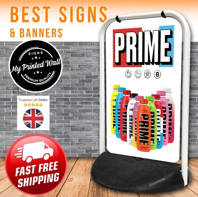 Prime Hydration Drink Pflasterschild, Outdoor Shop Schild, Eco Swinger Schild, KSI
