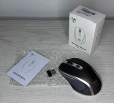 POLEYN Wireless Mouse - D-09 Computer Mouse Windows Mac PC Notebook - Gray