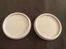 USED Tupperware replacement seal / lid set of two 1607 - GRAY - FREE SHIPPING