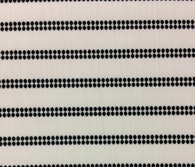 BALLARD DESIGNS SUNBRELLA BODEN SAND BLACK DOUBLE STRIPES FABRIC BY YARD 54''W
