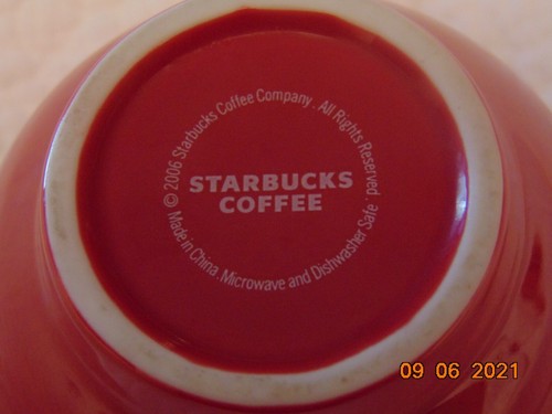 Starbucks Halloween 3D Monster "BOO" Red & White 12 oz. cup mug 2006 - Picture 7 of 9