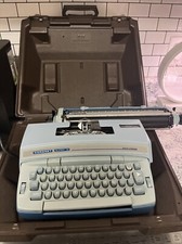 Vintage Smith Corona Coronet Super 12 Electric Typewriter Blue W/Case thumbnail