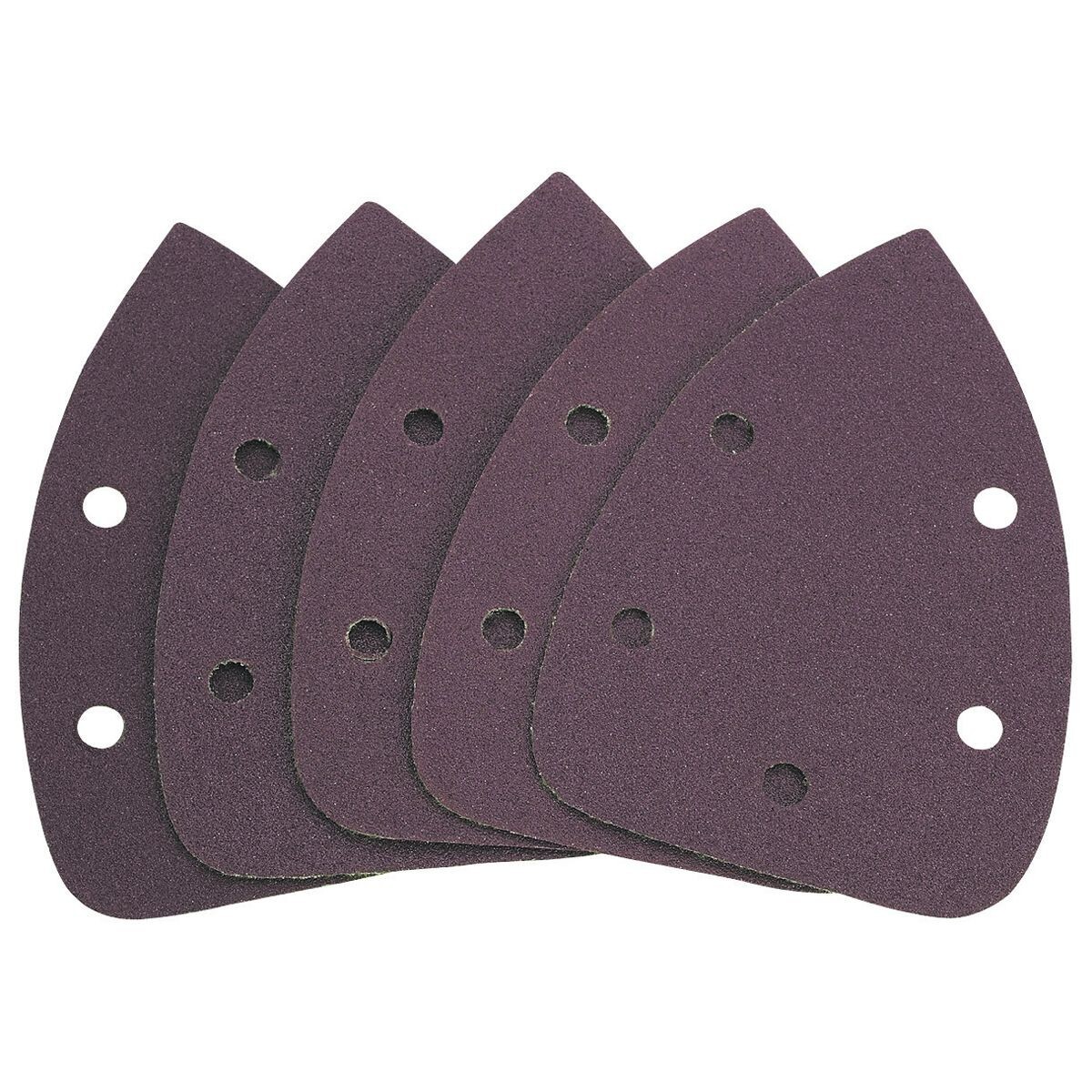 Warrior Detail Sander Replacement Asst Pads (5) w Aluminum Oxide Grain FREE S&H