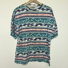 Vintage 1990  s Hobie All Over Print T-shirt, Stained, Size Medium