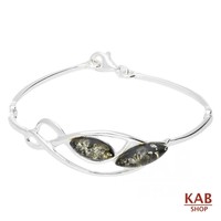Green Baltic Amber Gemstone Sterling Silver 925 Jewelry Bracelets, Kab-b22 Green Baltic Amber Gemstone Sterling Silver 925 Jewelry Bracelets, Kab-b22