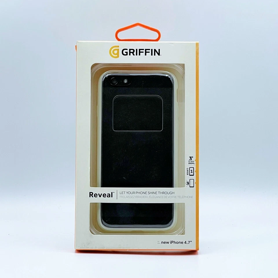 Funda protectora trasera delgada transparente resistente Griffin carcasa rígida para Apple iPhone 6 6S Foto 2 de 3