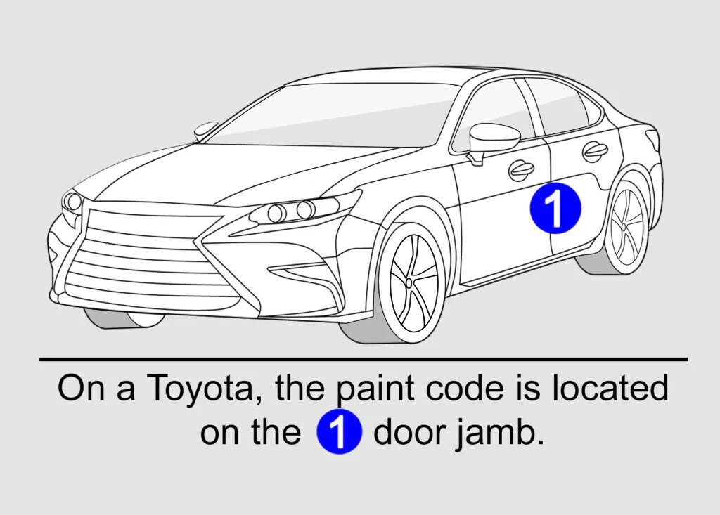 1 Pint Ready-to-Spray Urethane Base Coat Paint - Pick Your Lexus Color