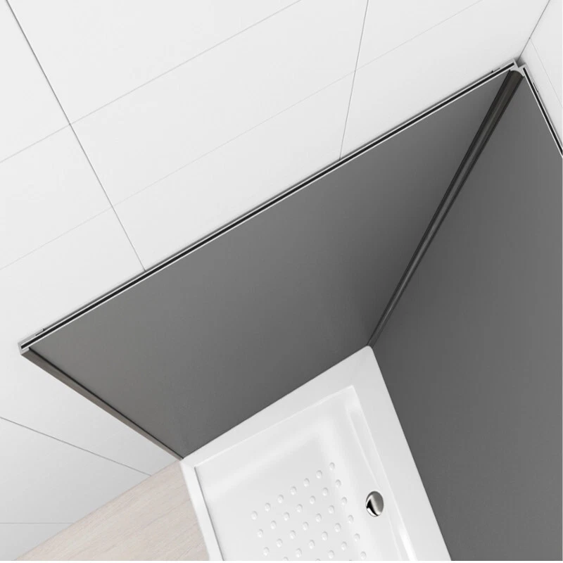 Duschrückwand Alu 3mm Wandverkleidung Badrückwand Fliesenverkleidung Silber - Bild 4 von 4