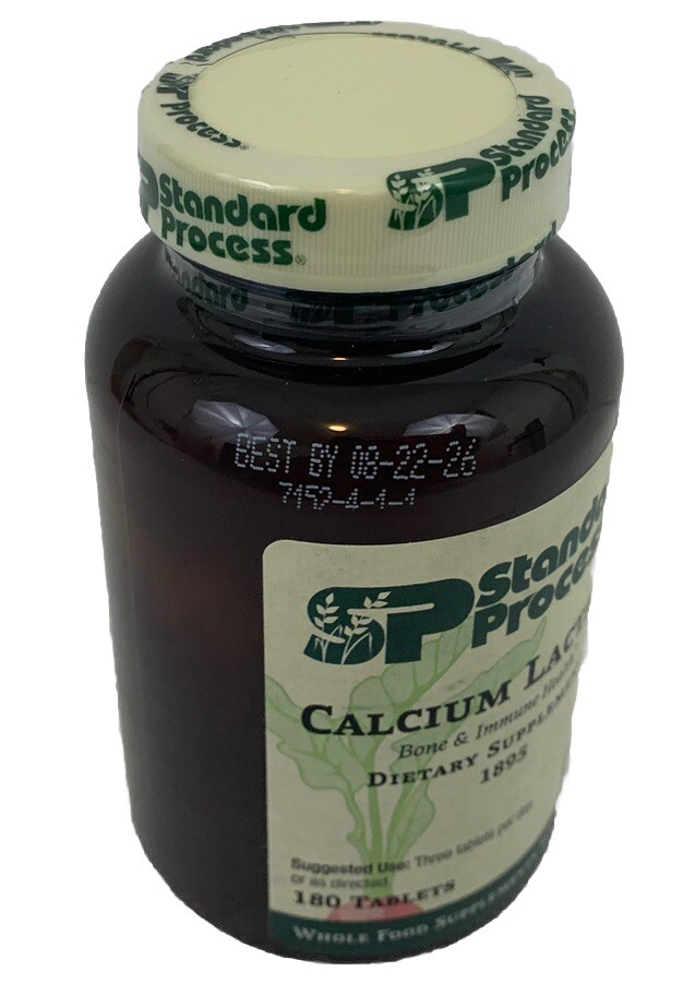 Standard Process Calcium Lactate Immune Support, 180 Tablets 8/2026