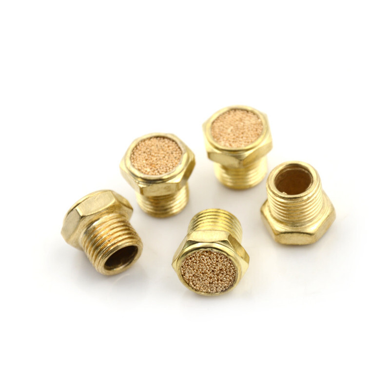 5PCS Pneumatic Air Breather Vent Silencer Muffler Threaded NPT 1/8" Ts eBay