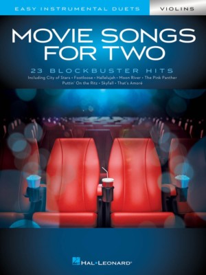 Movie Songs for Two Violins Easy Instrumental Duets Book NEW 000284656
