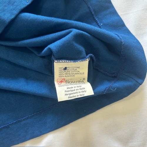 Flotta Mercantile Mens Golf Polo XLarge Blue Short Sleeves read - Picture 6 of 8