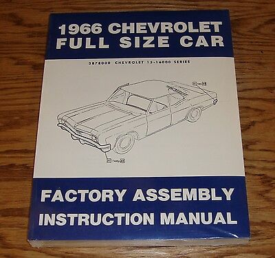 1966 Chevrolet Full-Size Car Factory Assembly Instruction Manual