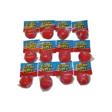 Red Foam CLOWN CIRCUS NOSES 12 New Accessory Carnival Party Favors Halloween